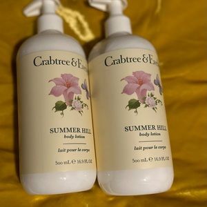 Crabtree and Evelyn summer hill lotion x2